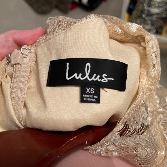 NWT Romantic Daydreamer Champagne Lace Tiered Maxi Dress - Picture 6 of 14